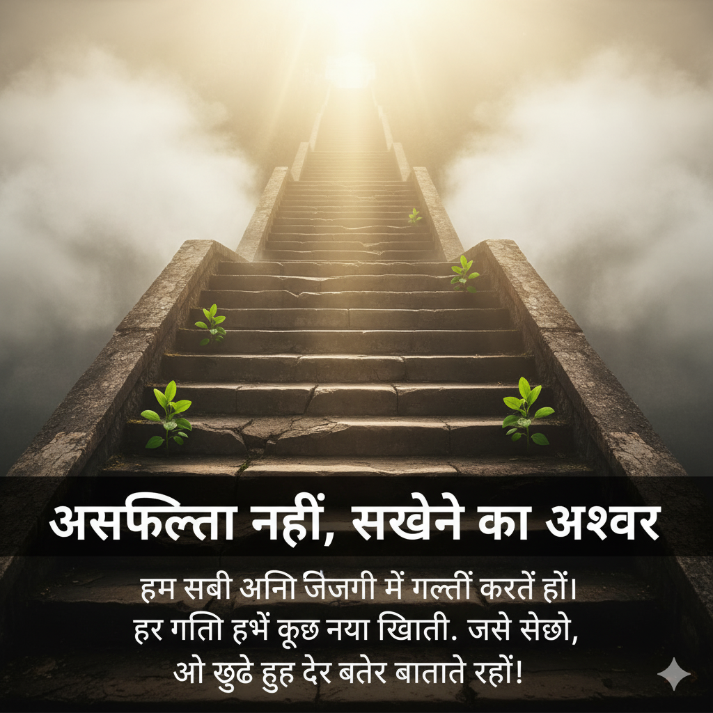असफलता नहीं, सीखने का अवसर: अपनी गलतियों से सीखें